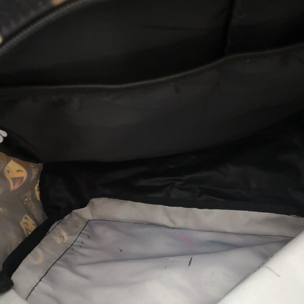 The Children's Place Youth's Unisex Black with Brown & Yellow Emoji's Backpack - Picture 8 of 10